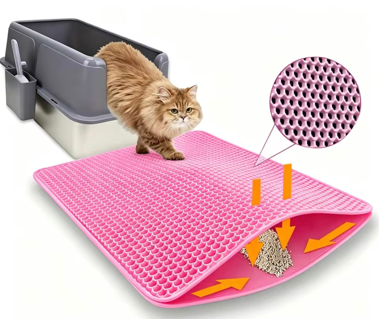 Double-layer Cat Litter Mat