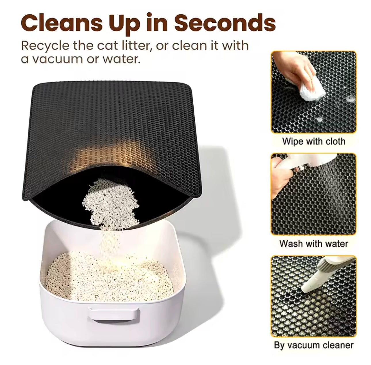 Double-layer Cat Litter Mat