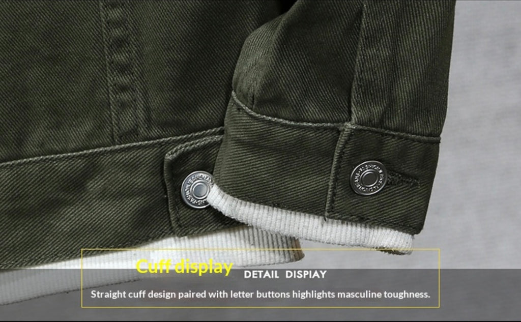 Men’s Classic Denim Jacket, Slim-Fit Casual Outerwear for Daily Wear