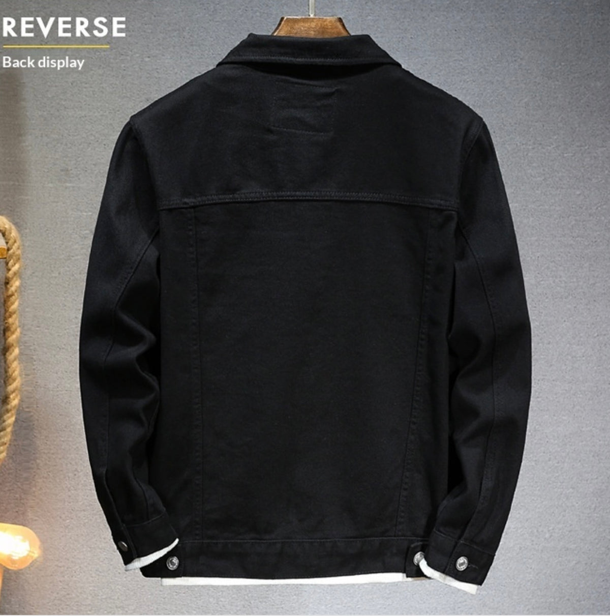 Men’s Classic Denim Jacket, Slim-Fit Casual Outerwear for Daily Wear