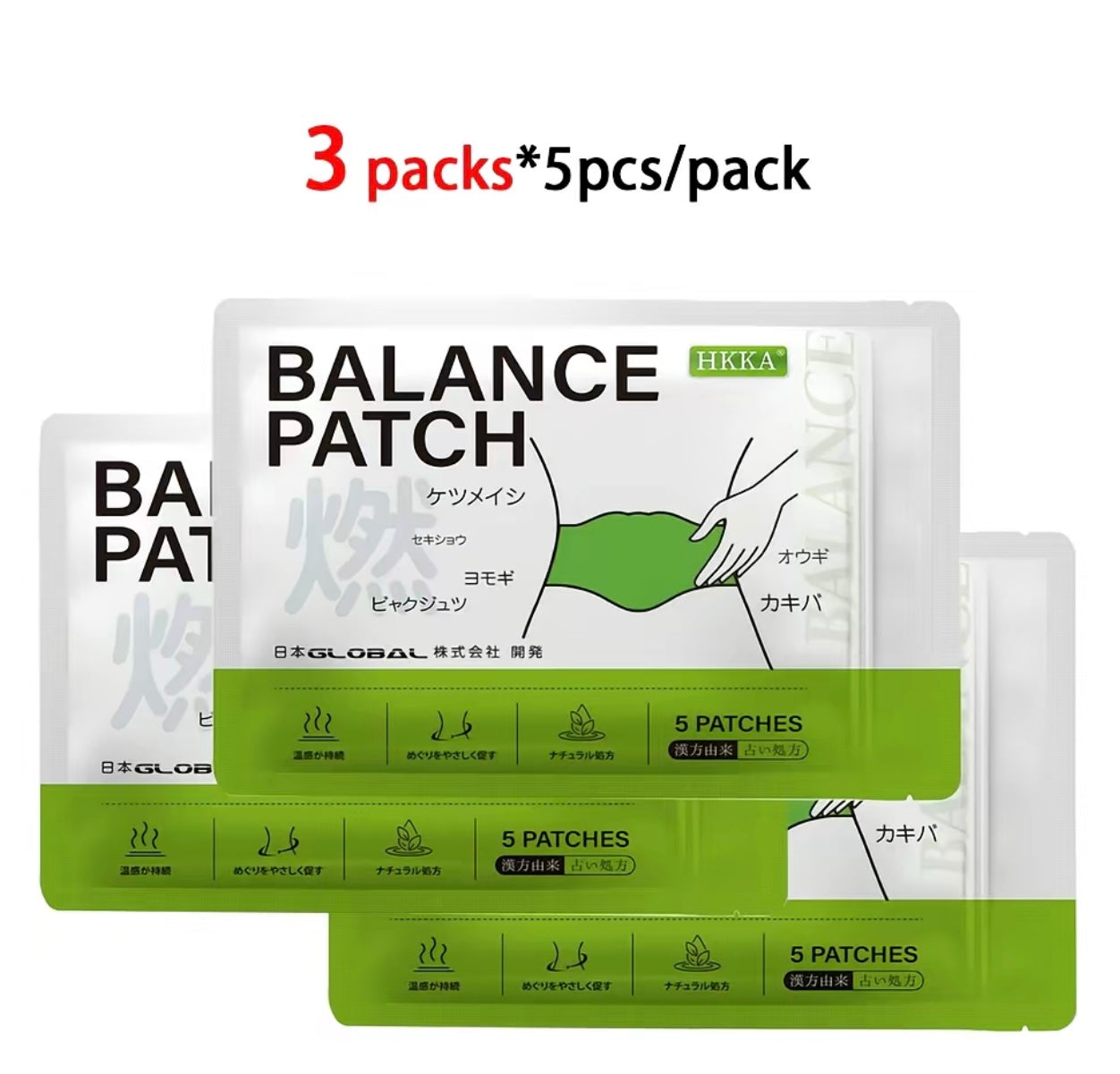 HKKA Japanese Herbal Patch | Waist & Abdomen Patch