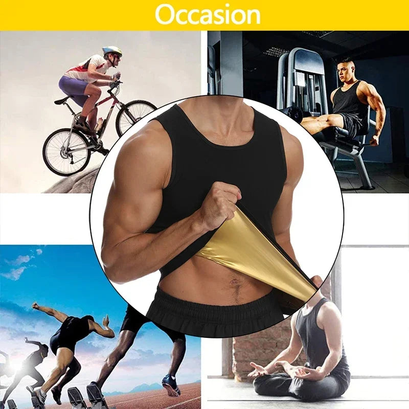 Multi workout shirt for men with sauna vest
