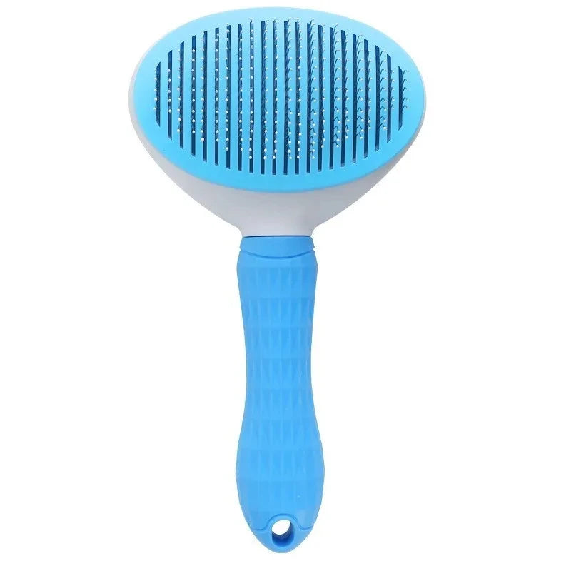 Self-Cleaning Pet Grooming Brush for Dogs & Cats – Deshedding Hair Remover, Dematting Comb, Undercoat Grooming Tool for Long & Short Hair
