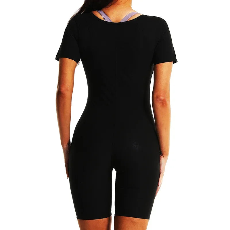 Women’s One-Piece Hot Thermal Weight Loss Sauna Bodysuit – Slimming Shaper, Fat-Burning Waist Trainer