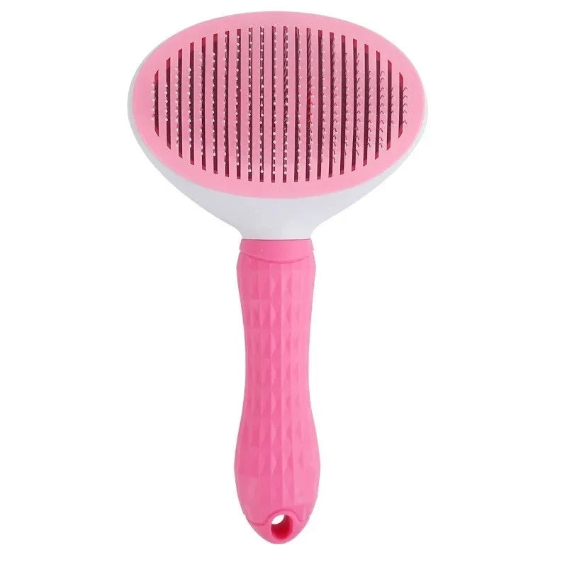 Self-Cleaning Pet Grooming Brush for Dogs & Cats – Deshedding Hair Remover, Dematting Comb, Undercoat Grooming Tool for Long & Short Hair