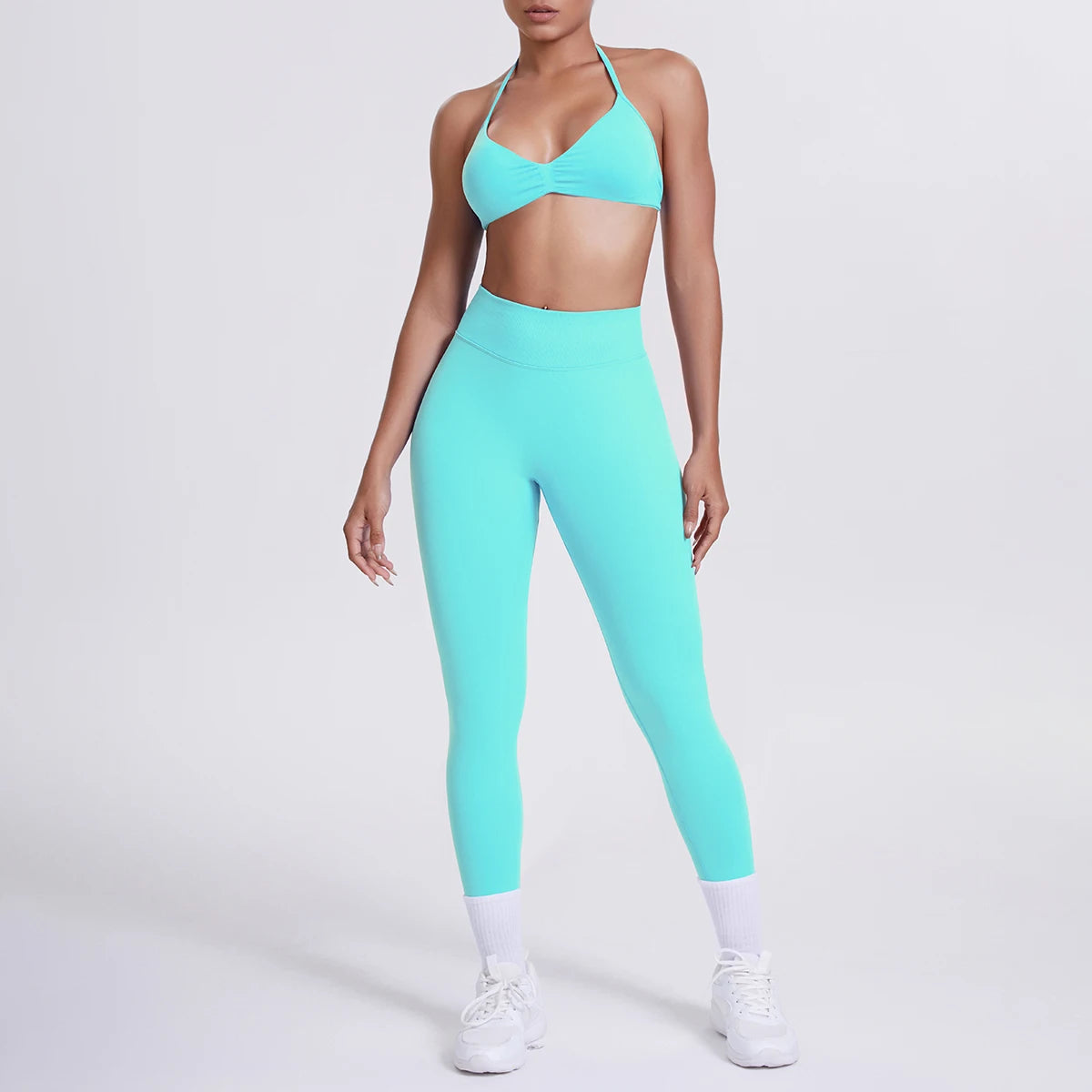 Women’s 2pcs Yoga/Work-Out Set Sports Bra and Tummy Control Leggings