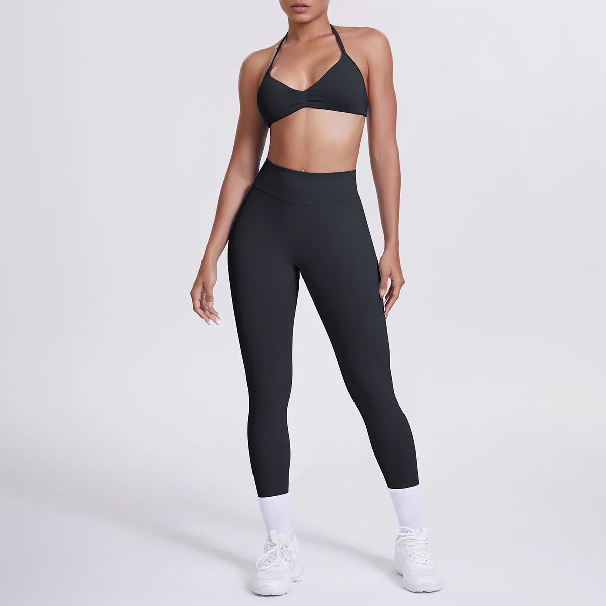 Women’s 2pcs Yoga/Work-Out Set Sports Bra and Tummy Control Leggings