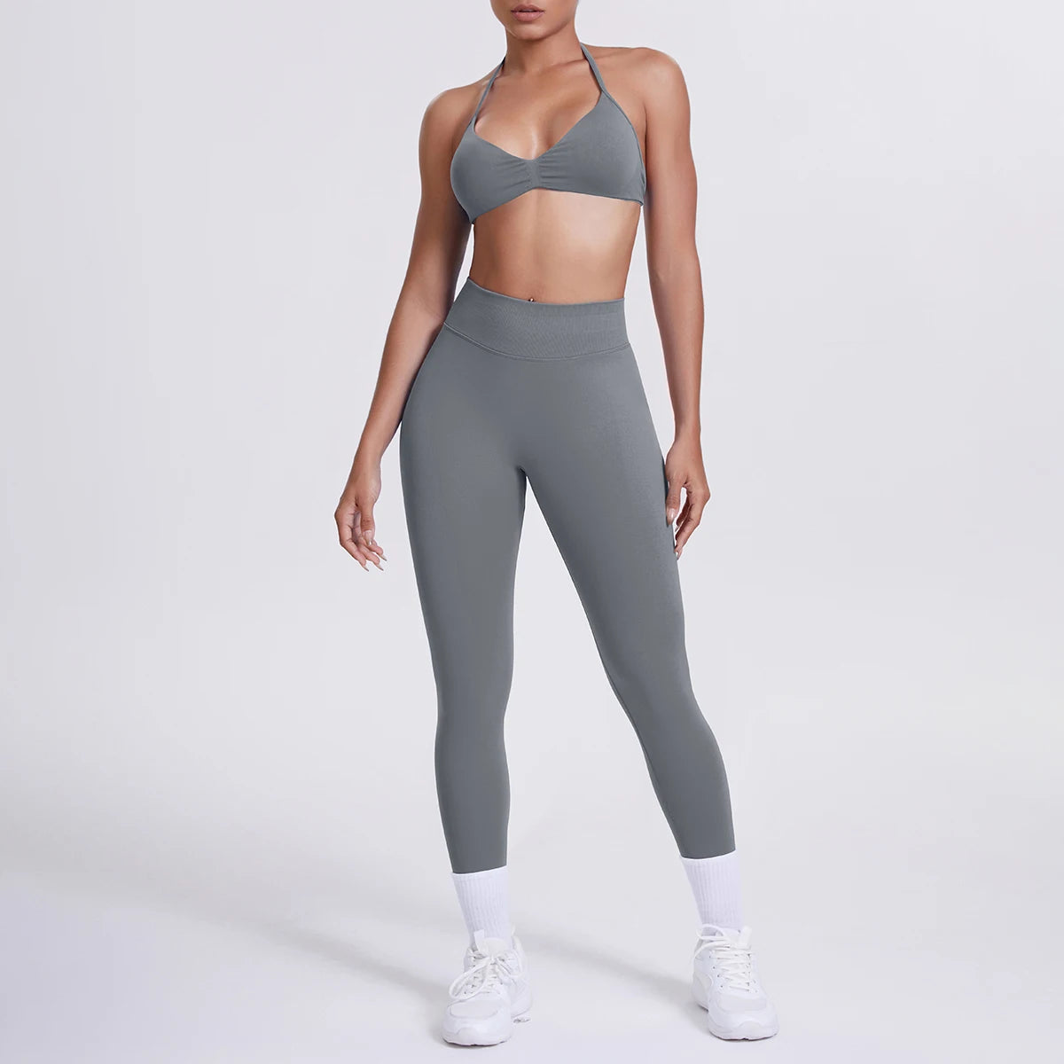 Women’s 2pcs Yoga/Work-Out Set Sports Bra and Tummy Control Leggings