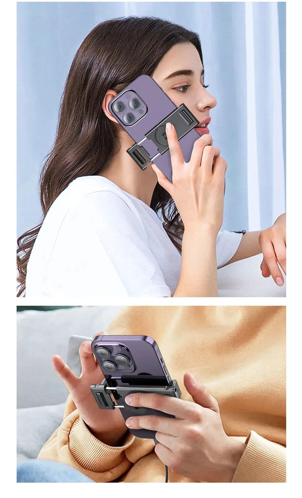 Smart 360° Auto Face Tracking Phone Tripod with Gesture Recognition – No App Required for Live Streaming, Video & Content Creation