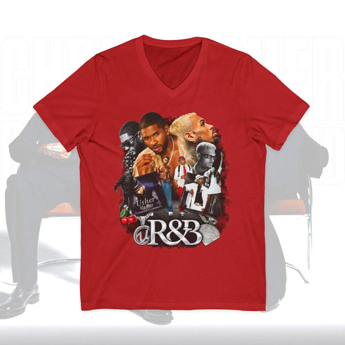2026 Usher & Chris Brown R&B Tour 2026 Graphic Unisex T Shirt 100% Cotton Short Sleeve