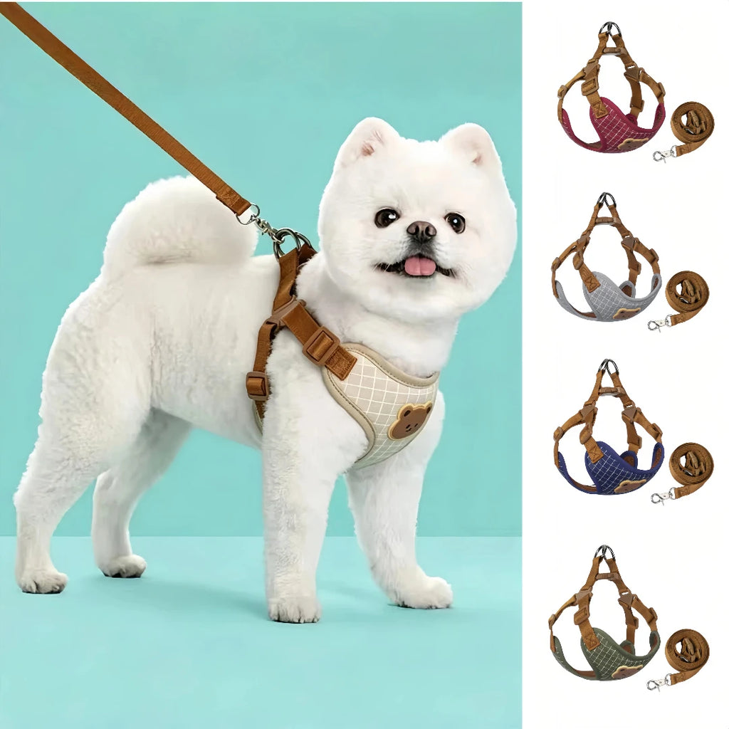 Dog/Cat Harness and Leash Set For Small and Medium Pets