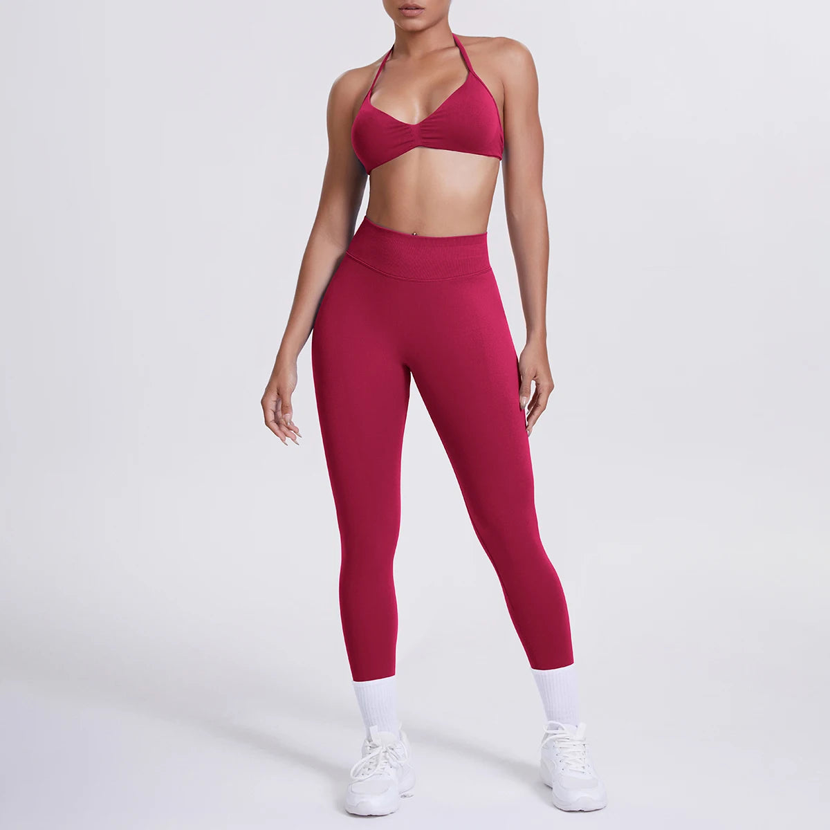 Women’s 2pcs Yoga/Work-Out Set Sports Bra and Tummy Control Leggings
