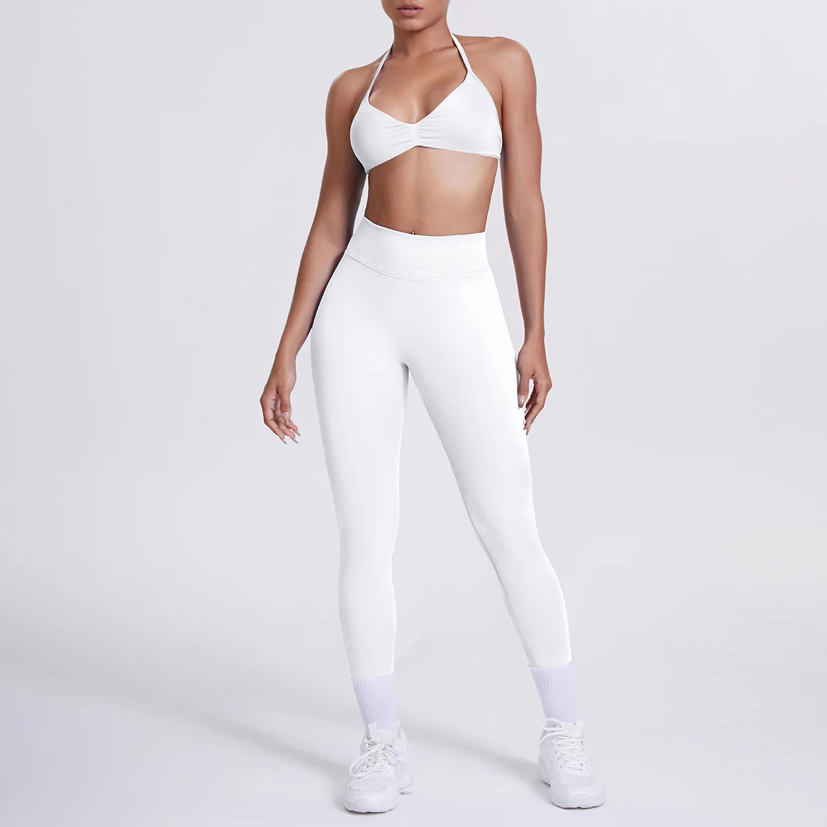Women’s 2pcs Yoga/Work-Out Set Sports Bra and Tummy Control Leggings