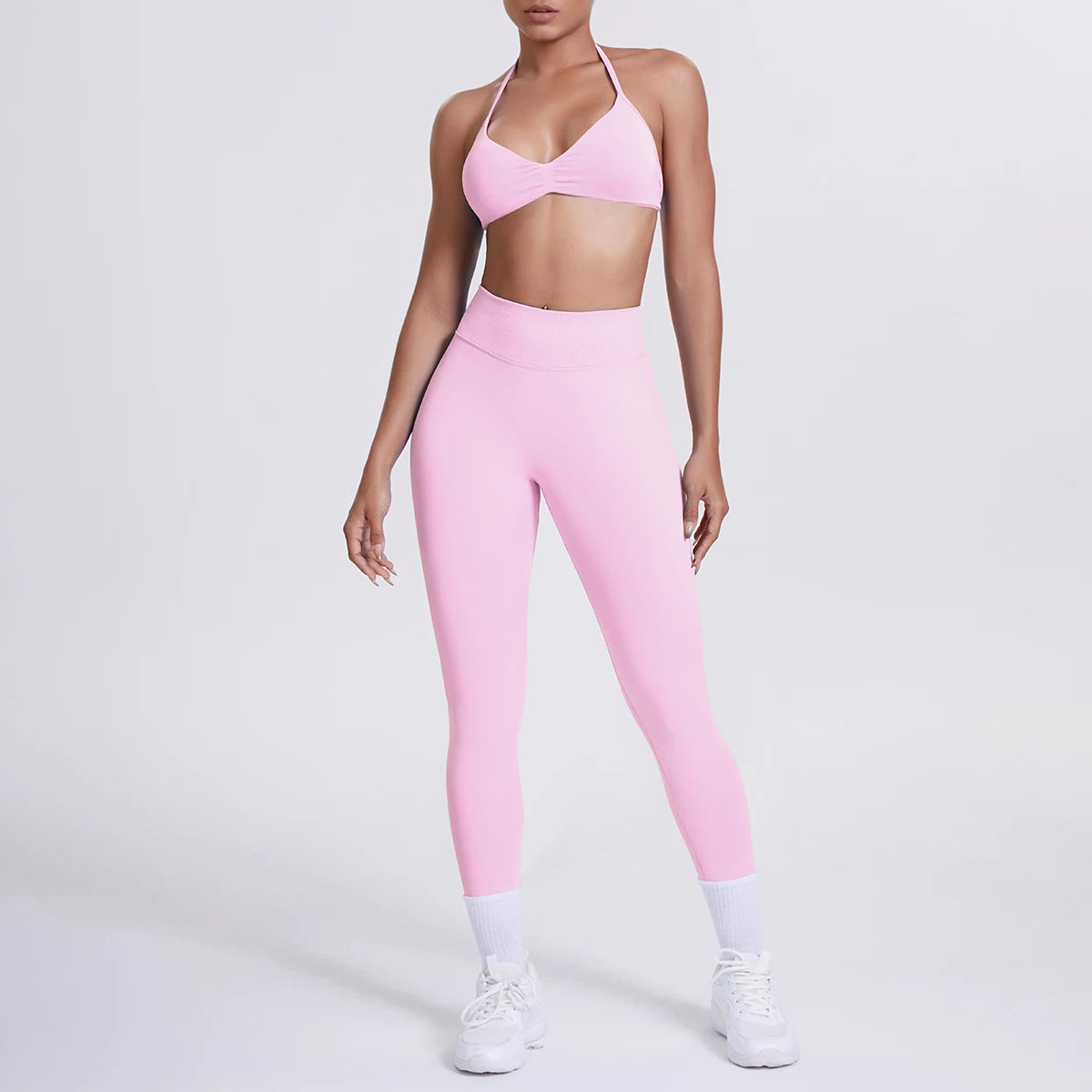 Women’s 2pcs Yoga/Work-Out Set Sports Bra and Tummy Control Leggings