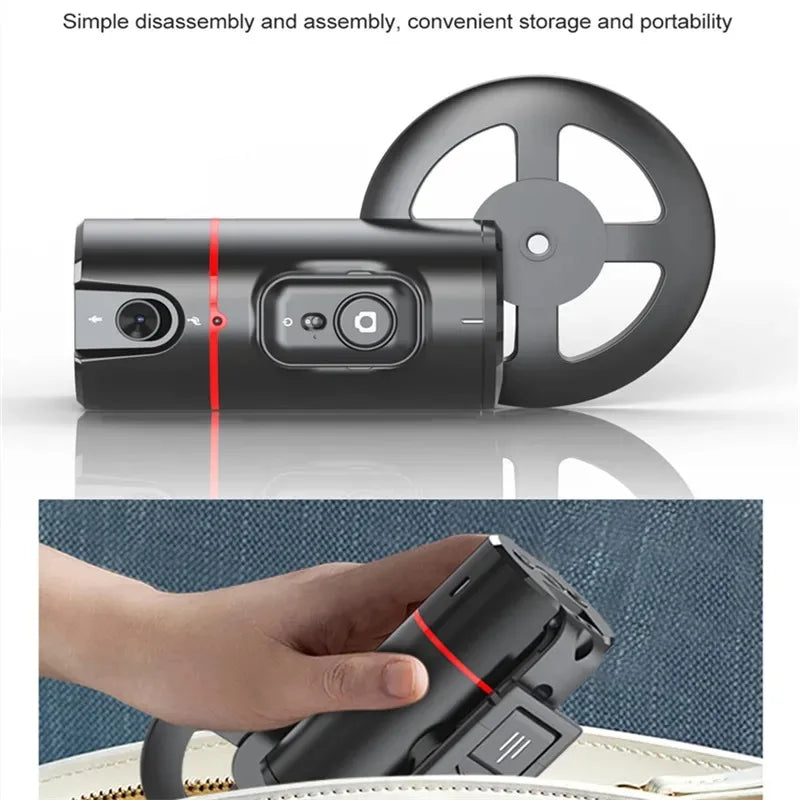 Smart 360° Auto Face Tracking Phone Tripod with Gesture Recognition – No App Required for Live Streaming, Video & Content Creation