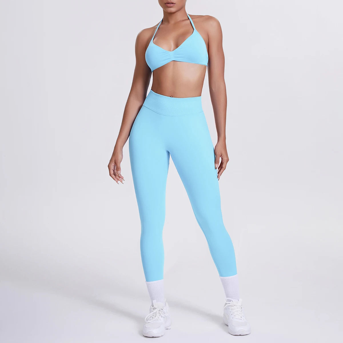 Women’s 2pcs Yoga/Work-Out Set Sports Bra and Tummy Control Leggings