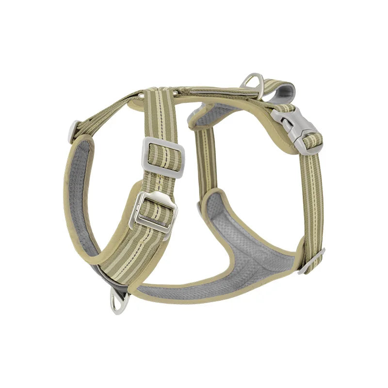 Reflective Adjustable Dog Harness & Leash Set – Soft No-Pull Pet Walking Vest for Small, Medium & Large Dogs
