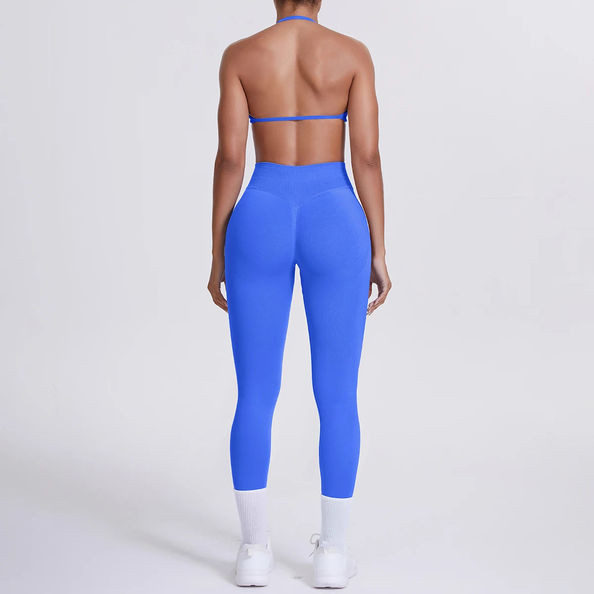 Women 2pcs Patchwork Sport Yoga Suit Training Sleeveless Sport Gym Tops Tummy Control Slimming Booty Leggings Yoga Suit Sports