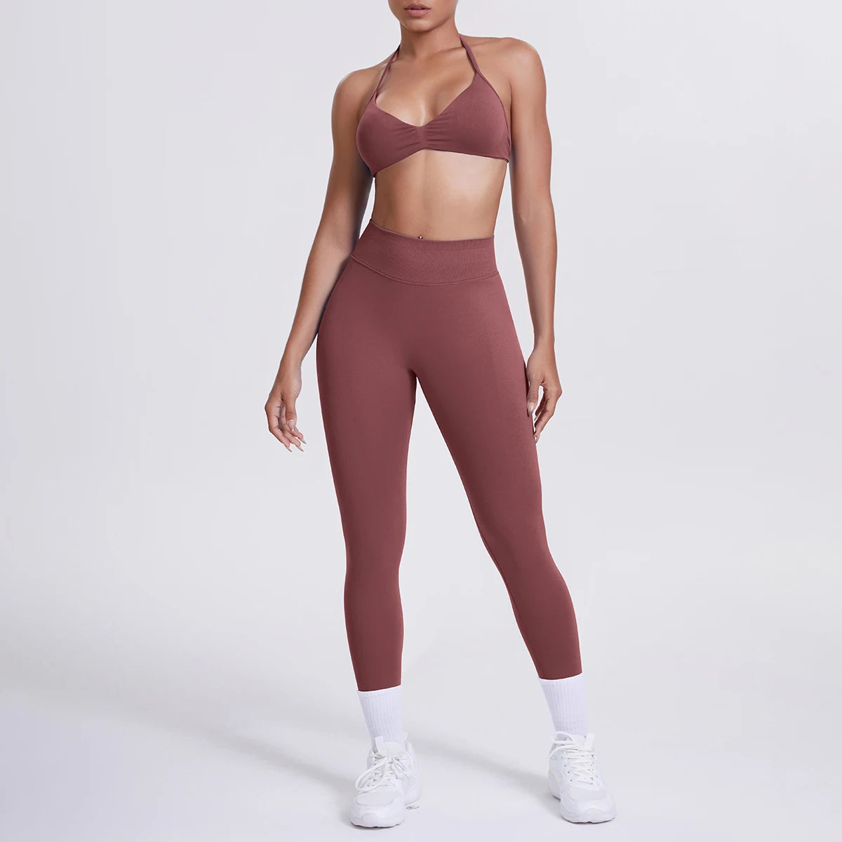 Women’s 2pcs Yoga/Work-Out Set Sports Bra and Tummy Control Leggings